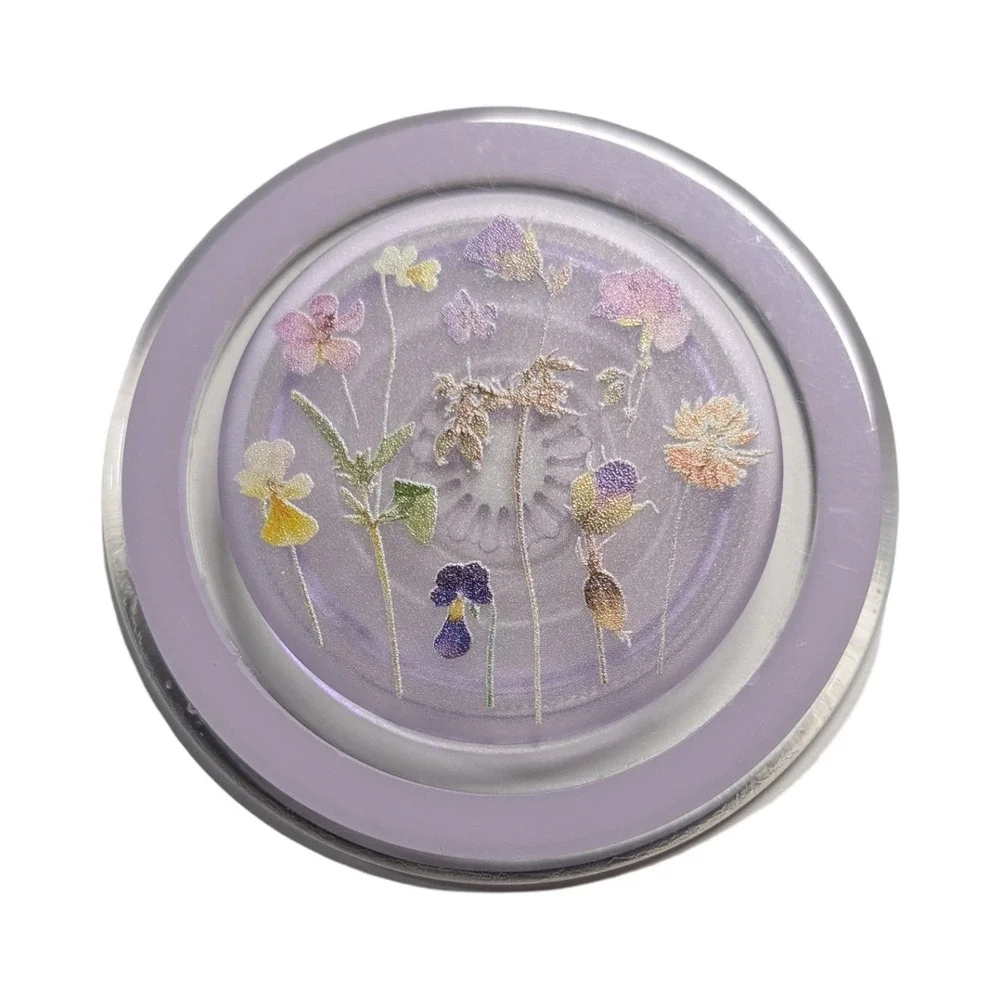 17-S PopSockets Magsafe Phone Grip - Purple Flowers (Referb)‎ ⬇️ Scuffing